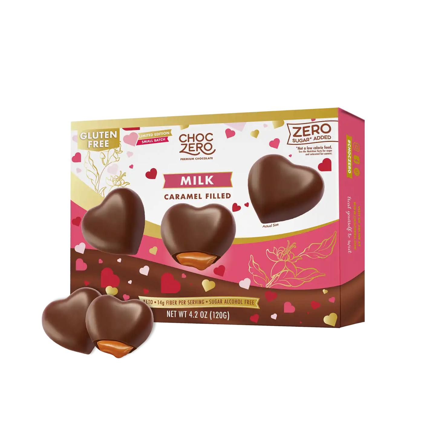 Milk Chocolate Caramel Hearts