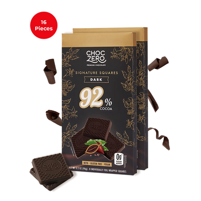 92% Dark Chocolate Squares