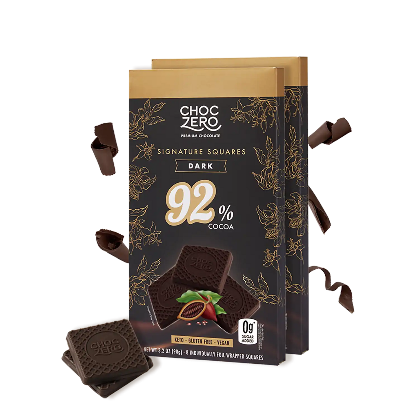 92% Dark Chocolate Squares