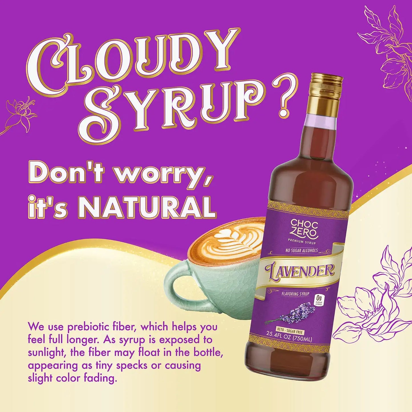 Sugar Free Lavender Coffee Syrup