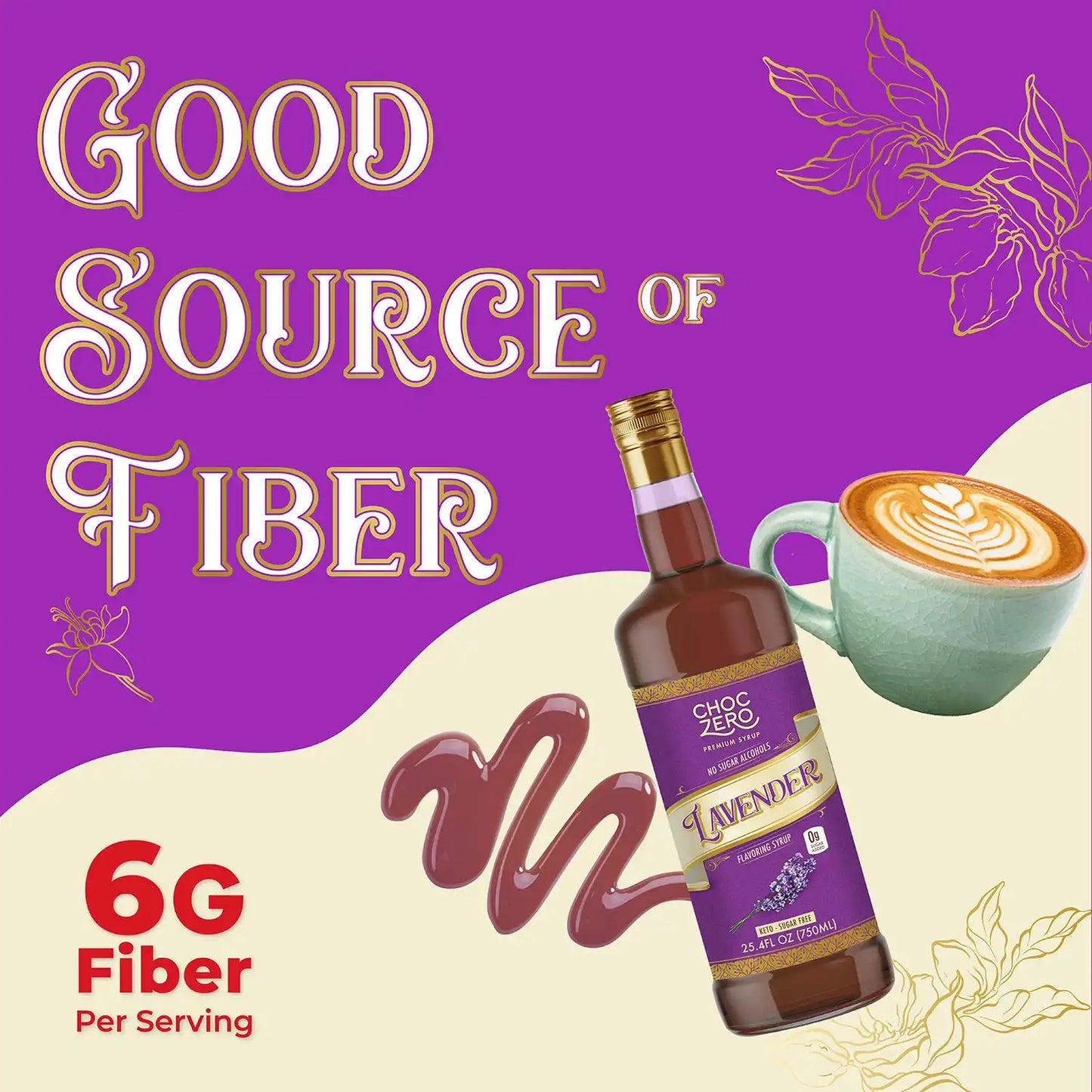 Sugar Free Lavender Coffee Syrup