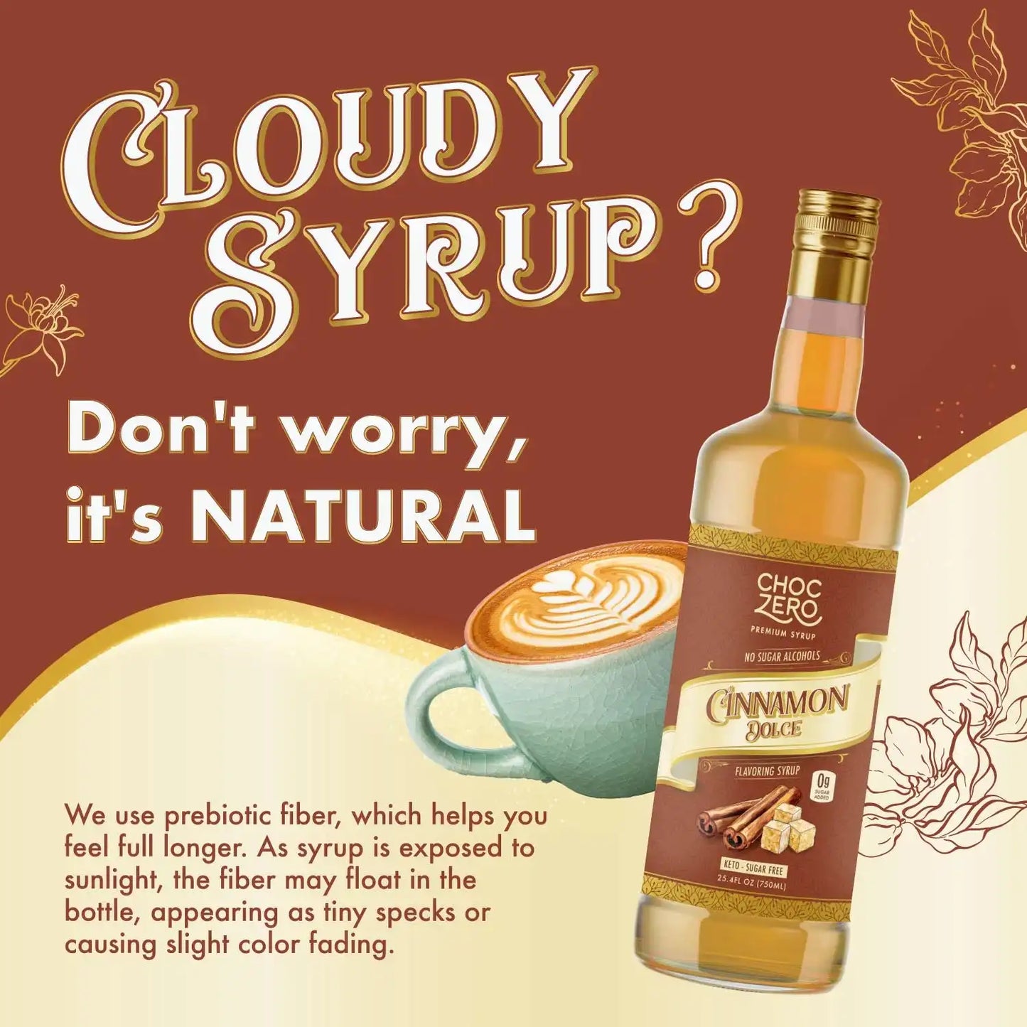 Sugar Free Cinnamon Dolce Coffee Syrup