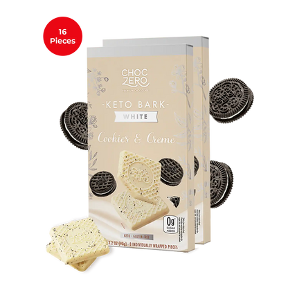 White Chocolate Cookies & Creme Keto Bark