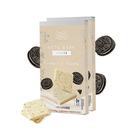 White Chocolate Cookies & Creme Keto Bark