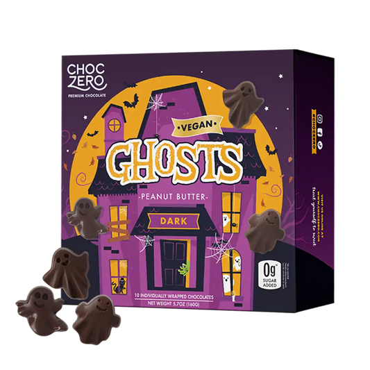 Dark Chocolate Peanut Butter Ghosts