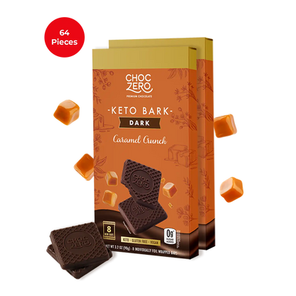 Dark Chocolate Caramel Crunch Keto Bark