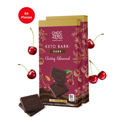 Dark Chocolate Cherry Almond Keto Bark