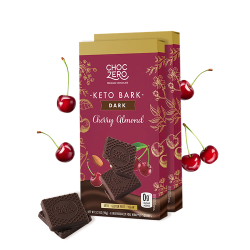 Dark Chocolate Cherry Almond Keto Bark