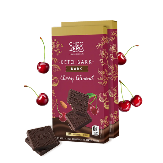 Dark Chocolate Cherry Almond Keto Bark