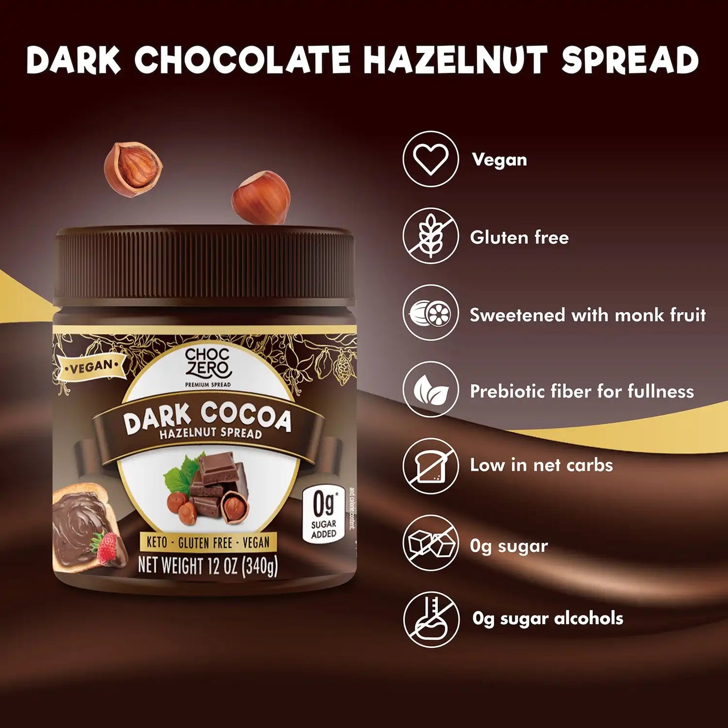 Dark Chocolate Vegan Hazelnut Spread