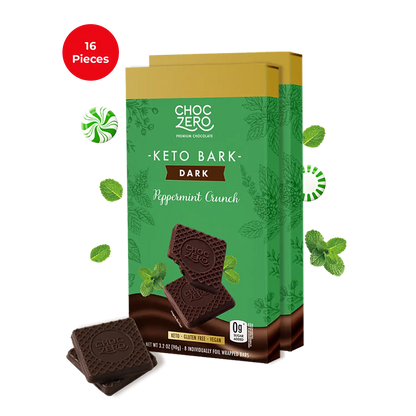 Dark Chocolate Peppermint Keto Bark
