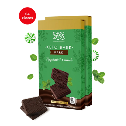 Dark Chocolate Peppermint Keto Bark