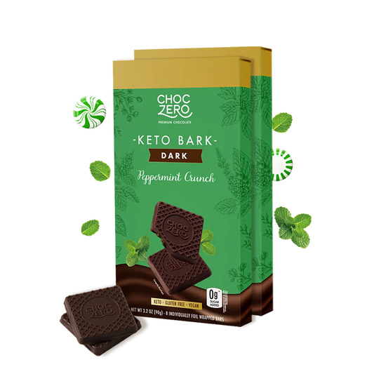 Dark Chocolate Peppermint Keto Bark