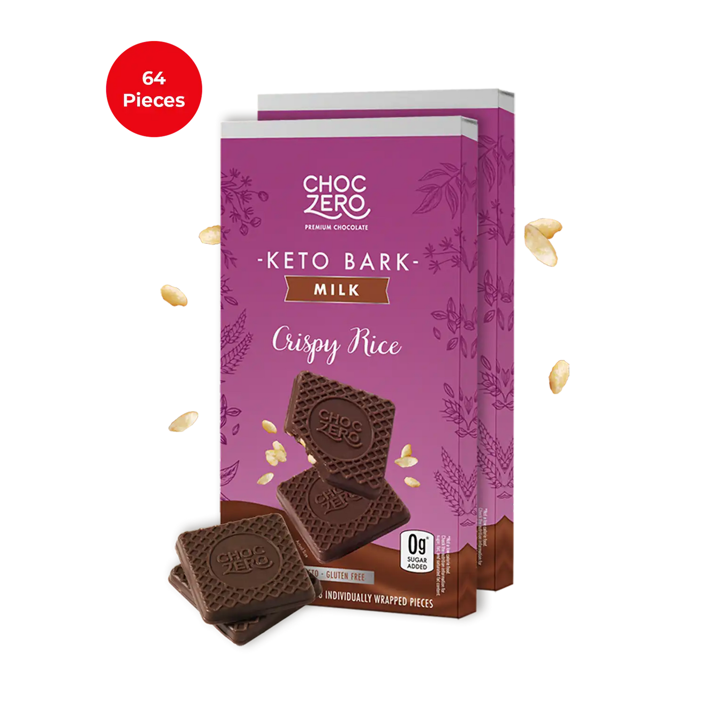 Milk Chocolate Crispy Rice Keto Bark