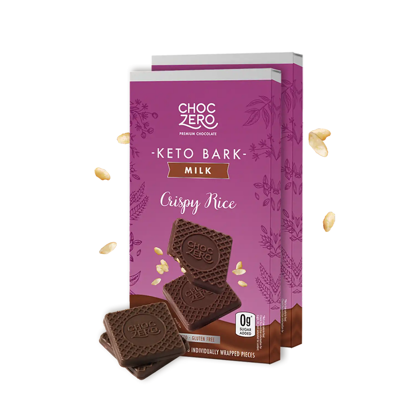 Milk Chocolate Crispy Rice Keto Bark