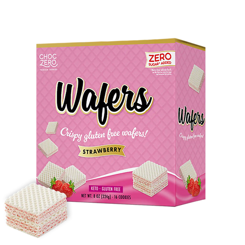 Strawberry Wafer Cookies