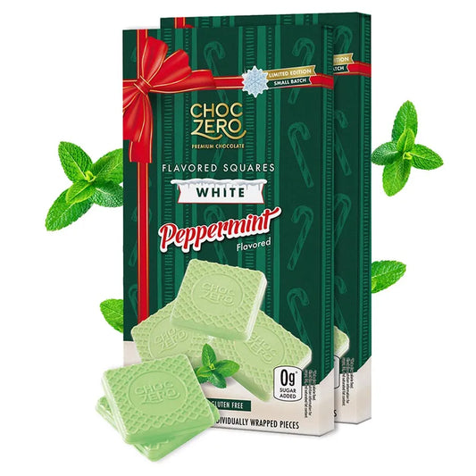 White Chocolate Peppermint Squares